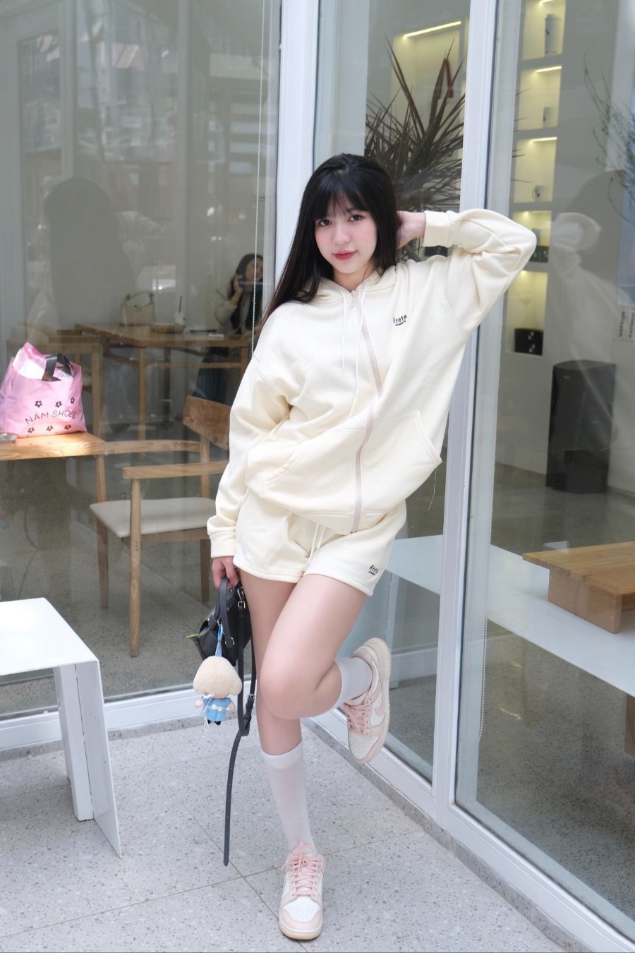 Áo khoác nỉ lông cáo Reeta A043