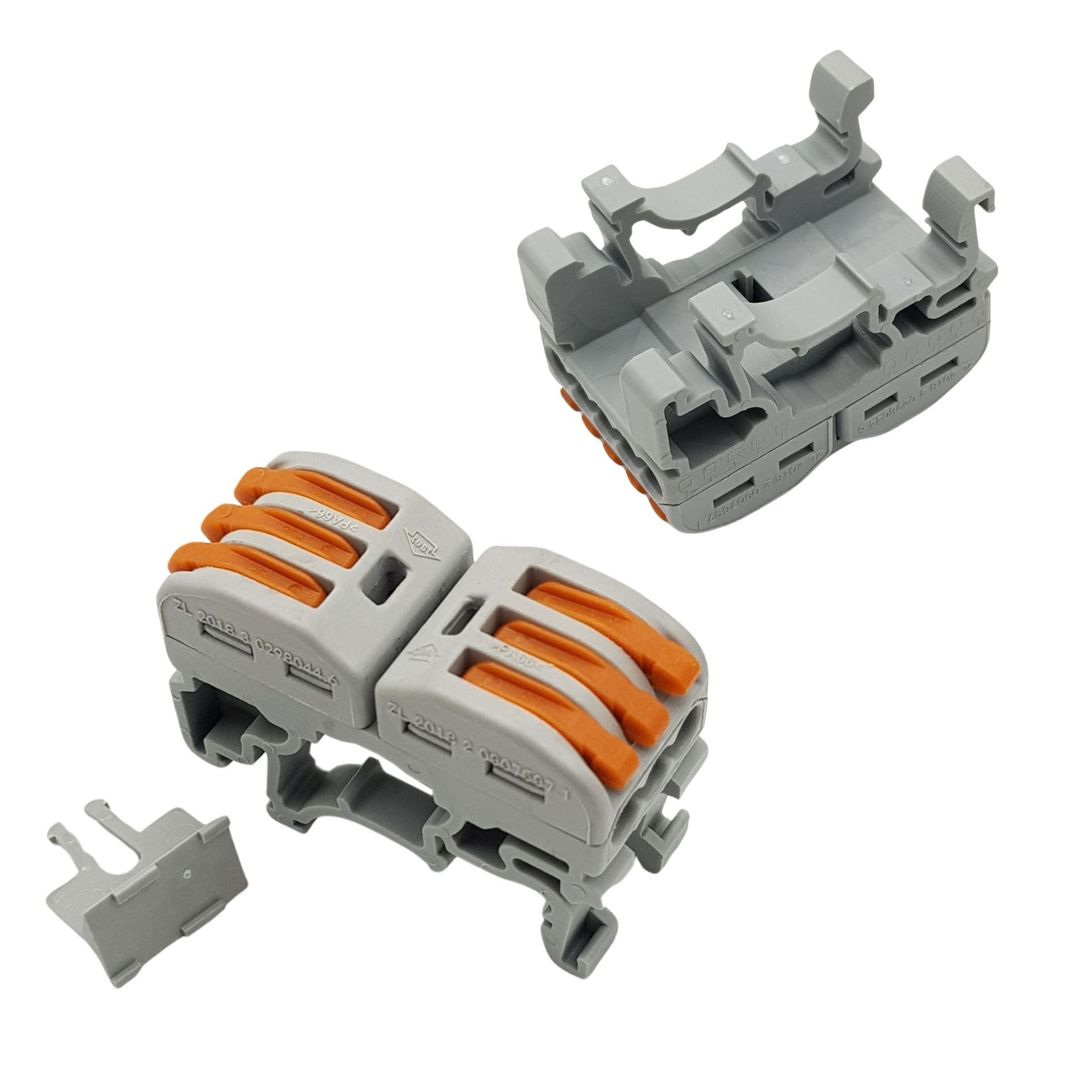 Đầu nối nhanh dây điện gắn ray 2 đầu riêng biệt PCT-311