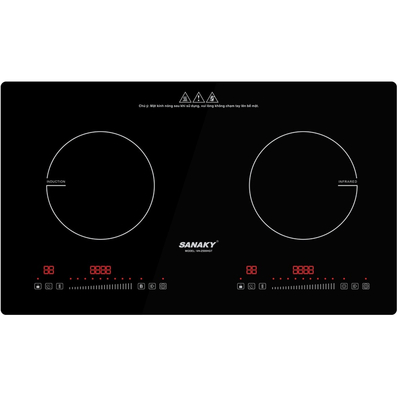 Bếp Đôi Điện Từ Và Hồng Ngoại Sanaky VH-2500HGT