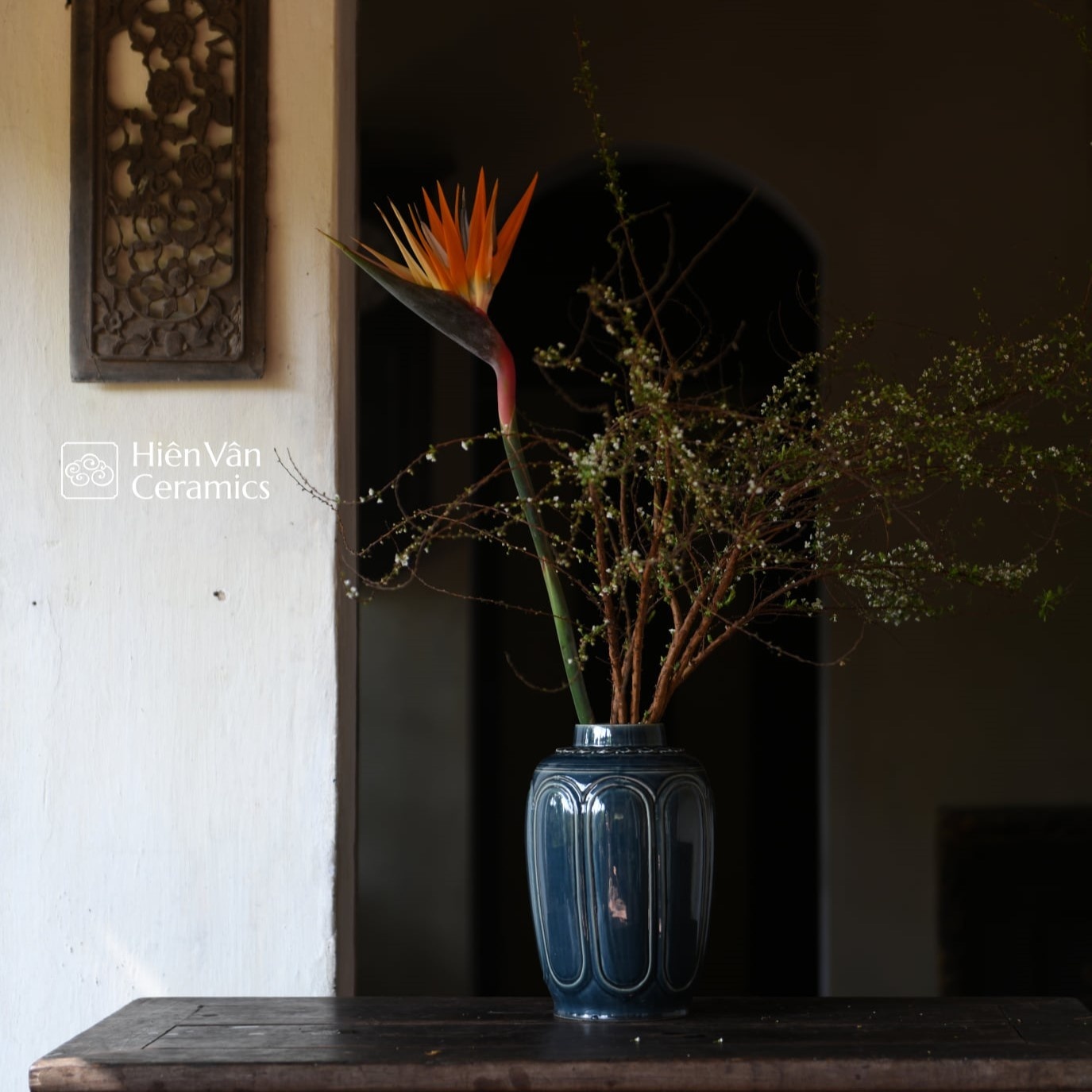 Bình bổ ô (18x28x7cm)- gốm Hiên Vân