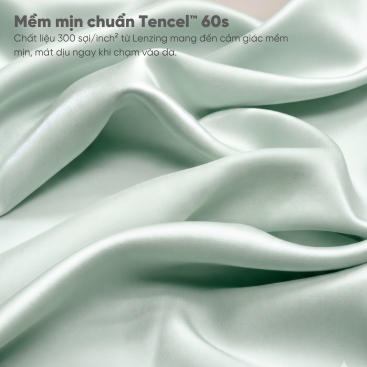 Bộ ga chun Amando Wellness Tencel Luxe Họa Tiết 4CT - Tencel 60S tinh tế