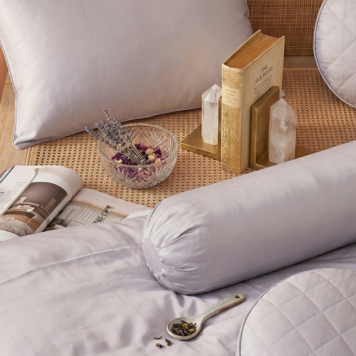 Bộ ga chun chần + chăn chần 5 món Amando Wellness Tencel Luxe, mềm mại, mịn mướt, thoáng mát vượt trội