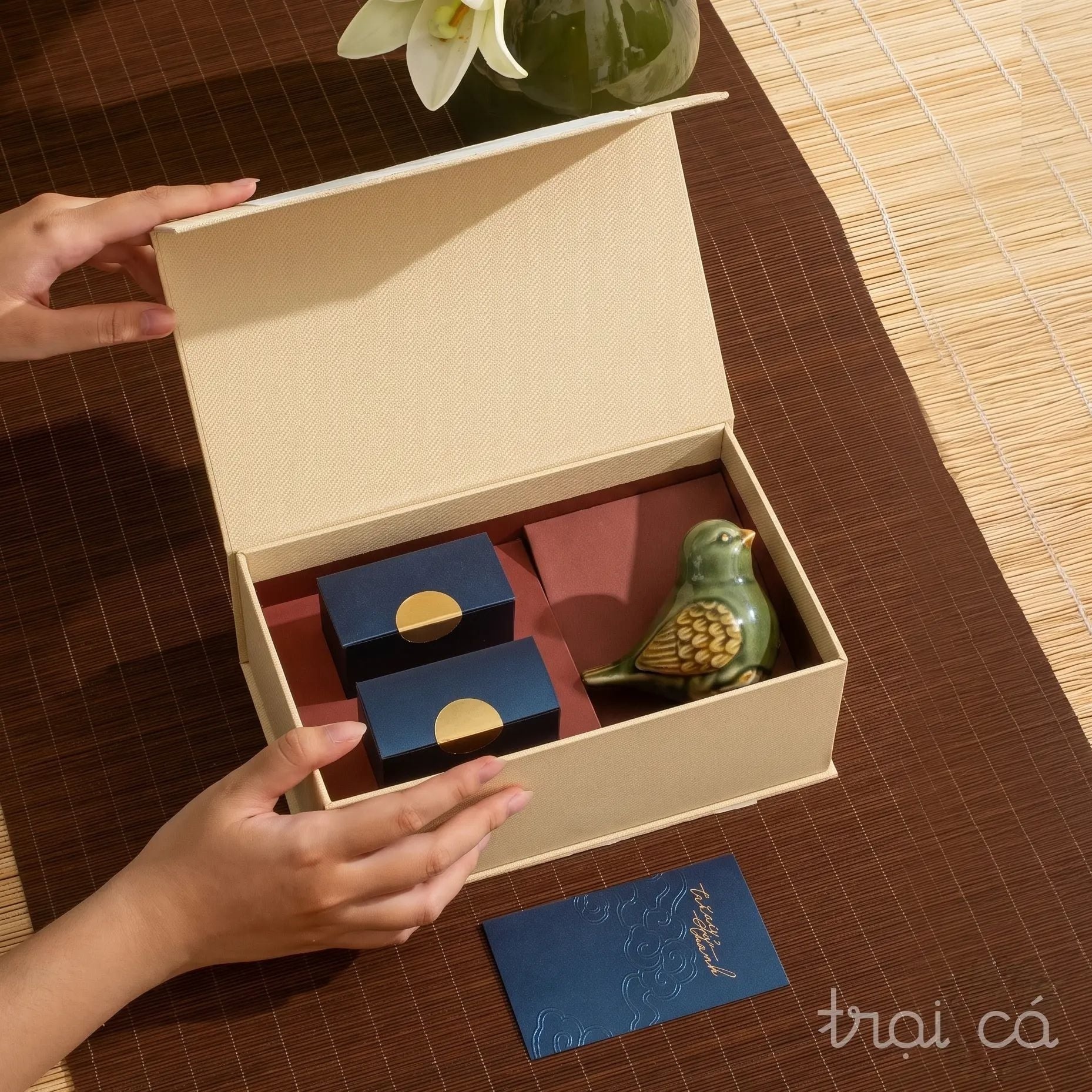 [BQT] Trăng Thanh 02G VIP, Chim Gốm - Vàng Kem