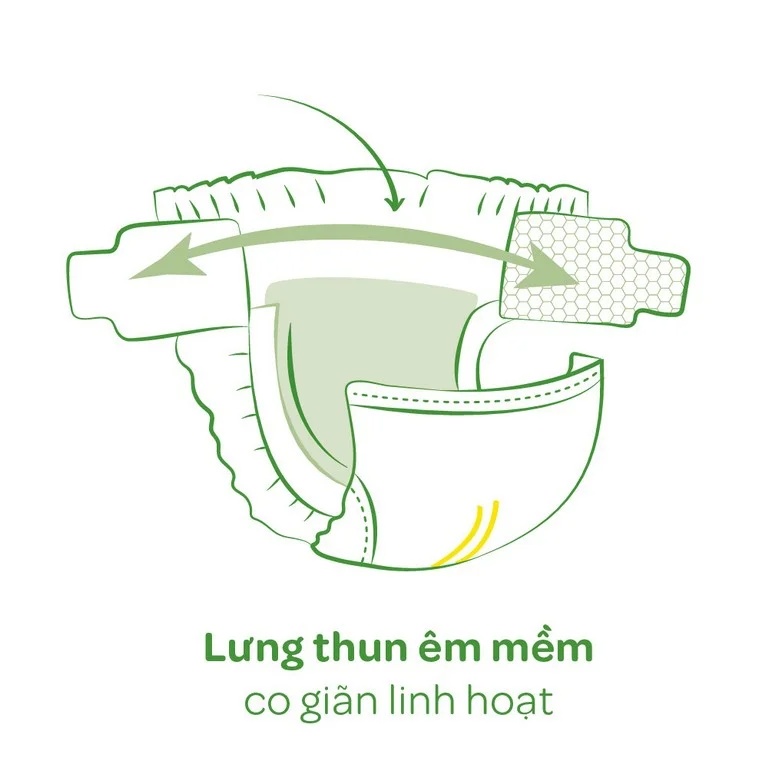 Combo 2 bỉm tã dán Huggies Platinum Nature Made size Newborn 60 miếng (dưới 5kg) - Giao bao bì ngẫu nhiên