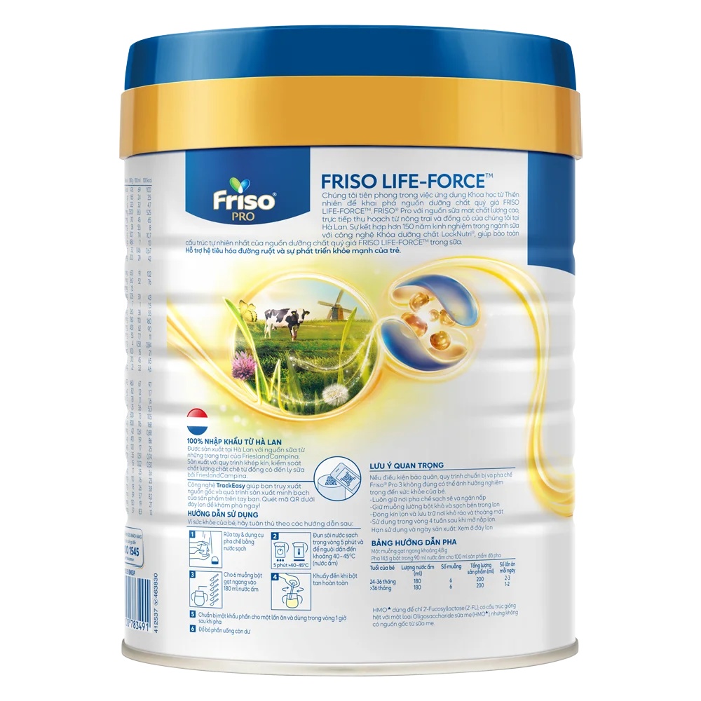 Combo 2 lon SPDDCT Friso Pro 3, 800g (trên 2 tuổi)