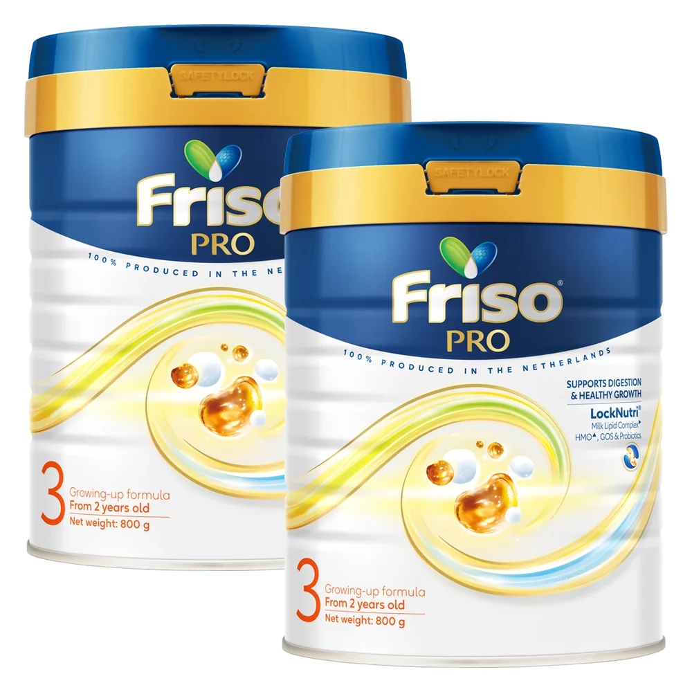 Combo 2 lon SPDDCT Friso Pro 3, 800g (trên 2 tuổi)