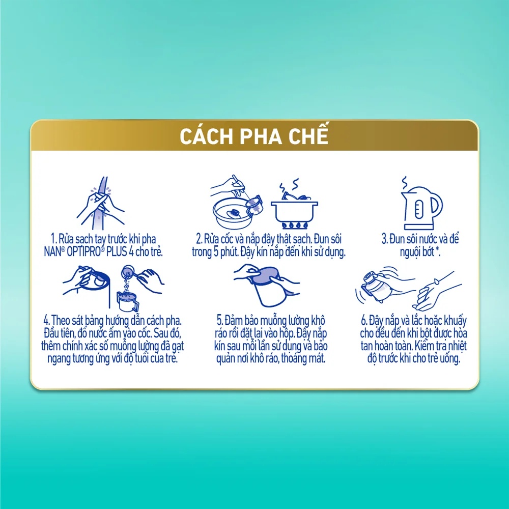 Combo 2 Sữa Nan Optipro PLUS 4 1.5kg, với 5HMO, Công thức từ Thụy Sĩ (2-6 tuổi)