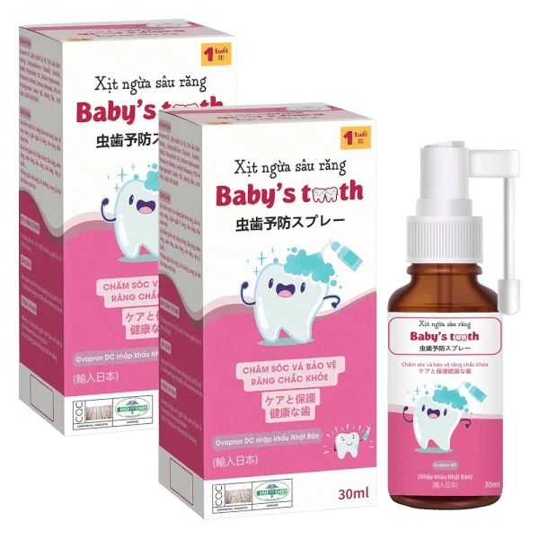 Combo 2 Xịt ngừa sâu răng Baby's Tooth