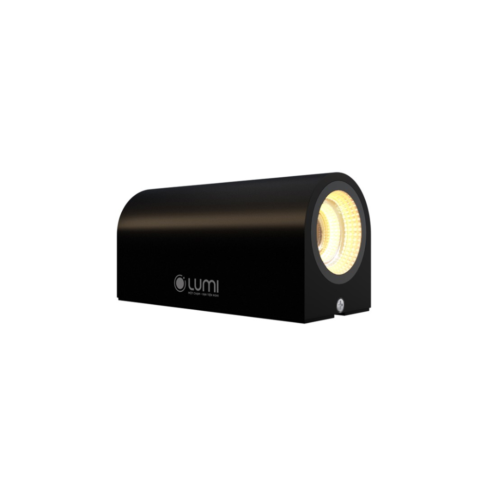 Đèn gắn tường ngoài trời bán nguyệt 2*5w