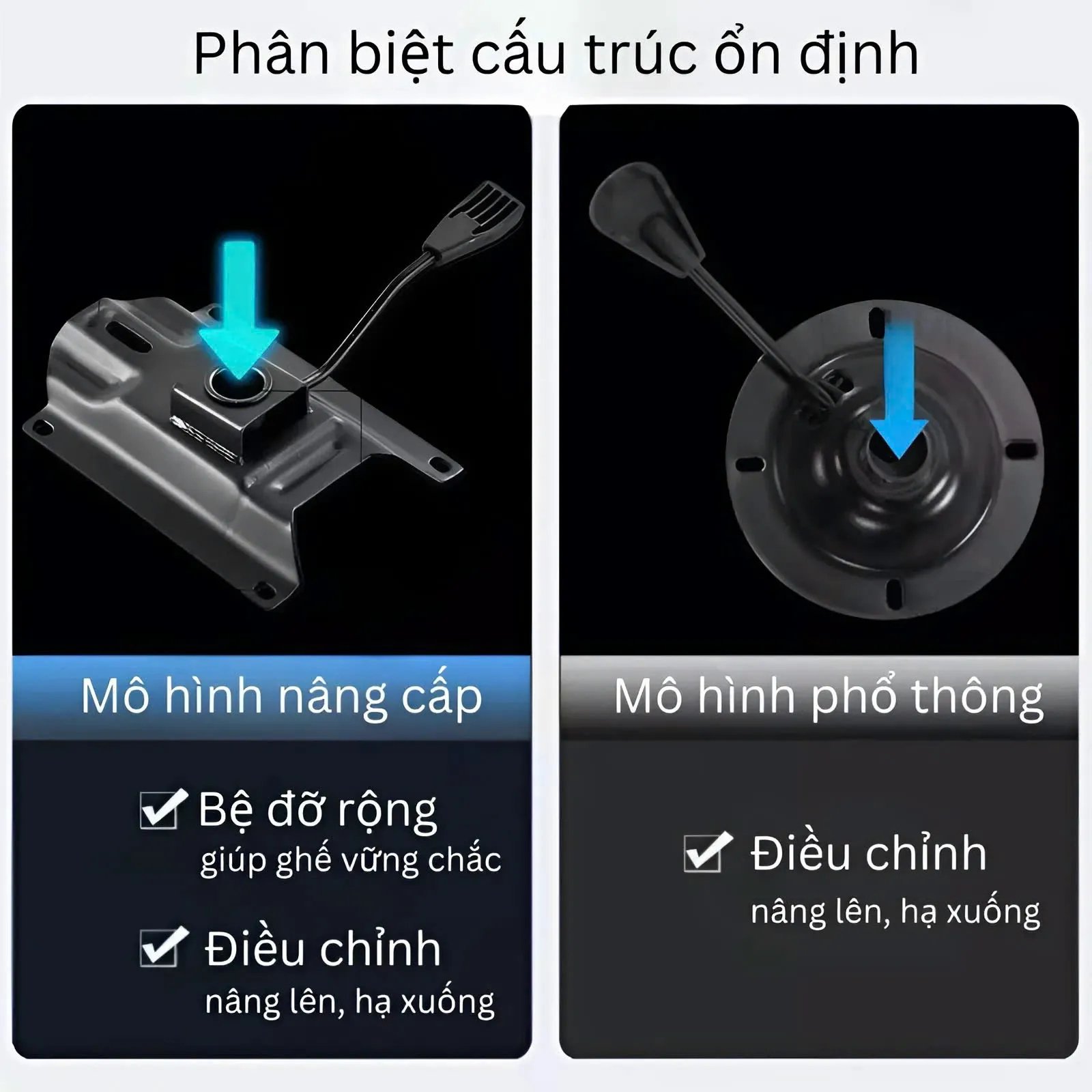 Ghế Văn Phòng Xoay 360 Độ Điều Chỉnh Nâng Hạ - GX1