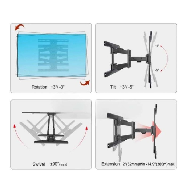 Giá treo góc LCD P6 (40″ – 80″)