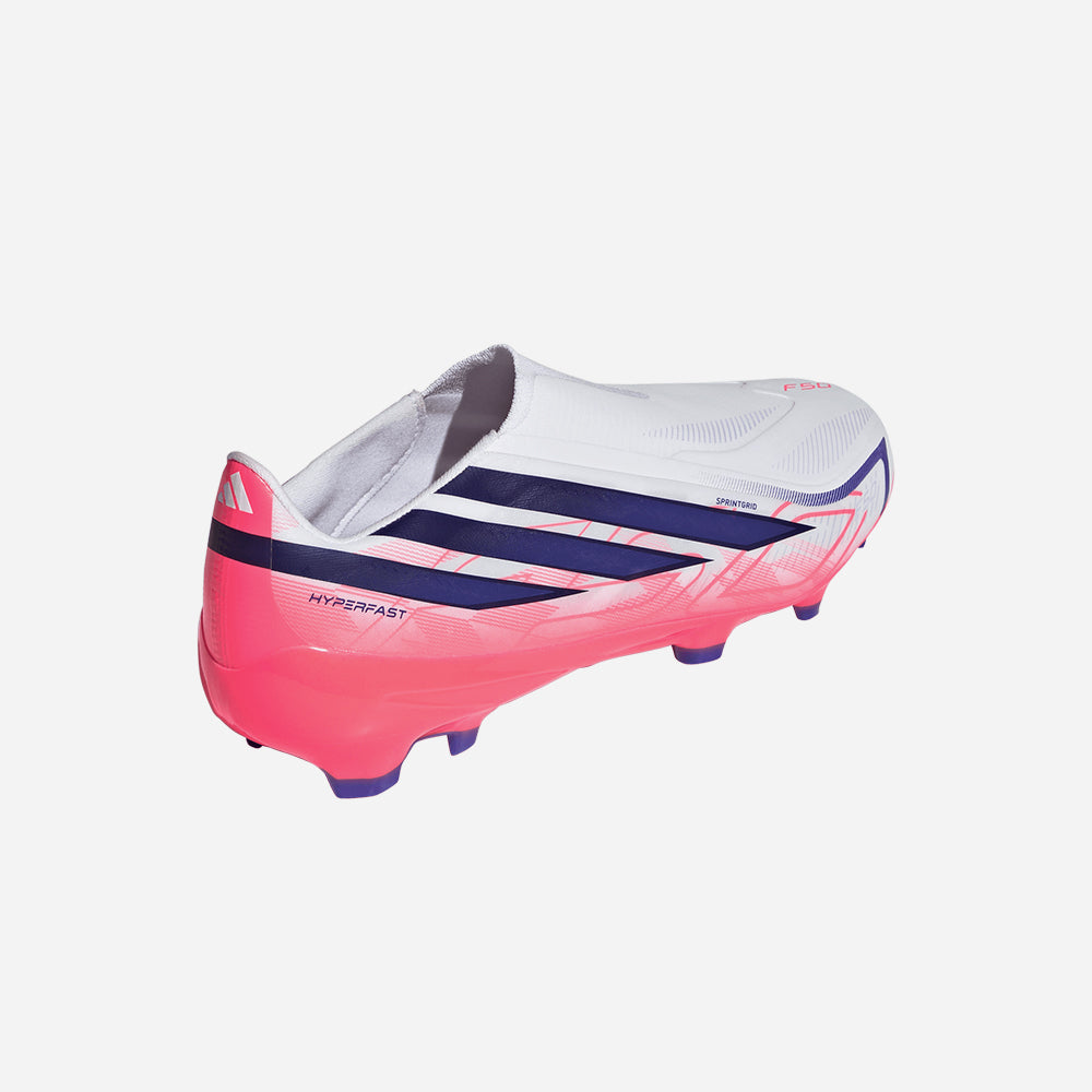 Giày Đá Bóng Dành Cho Sân Cỏ Tự Nhiên Nam Adidas F50 Hyperfast League Laceless
