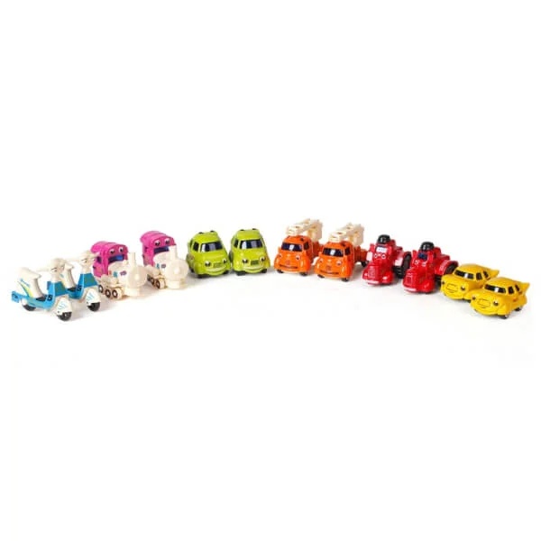 Hộp 12 xe Diecast hoạt hình JP010 12pcs