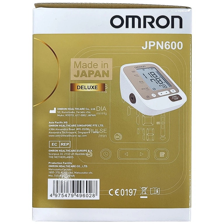 Máy đo huyết áp bắp tay tự động Omron JPN-600