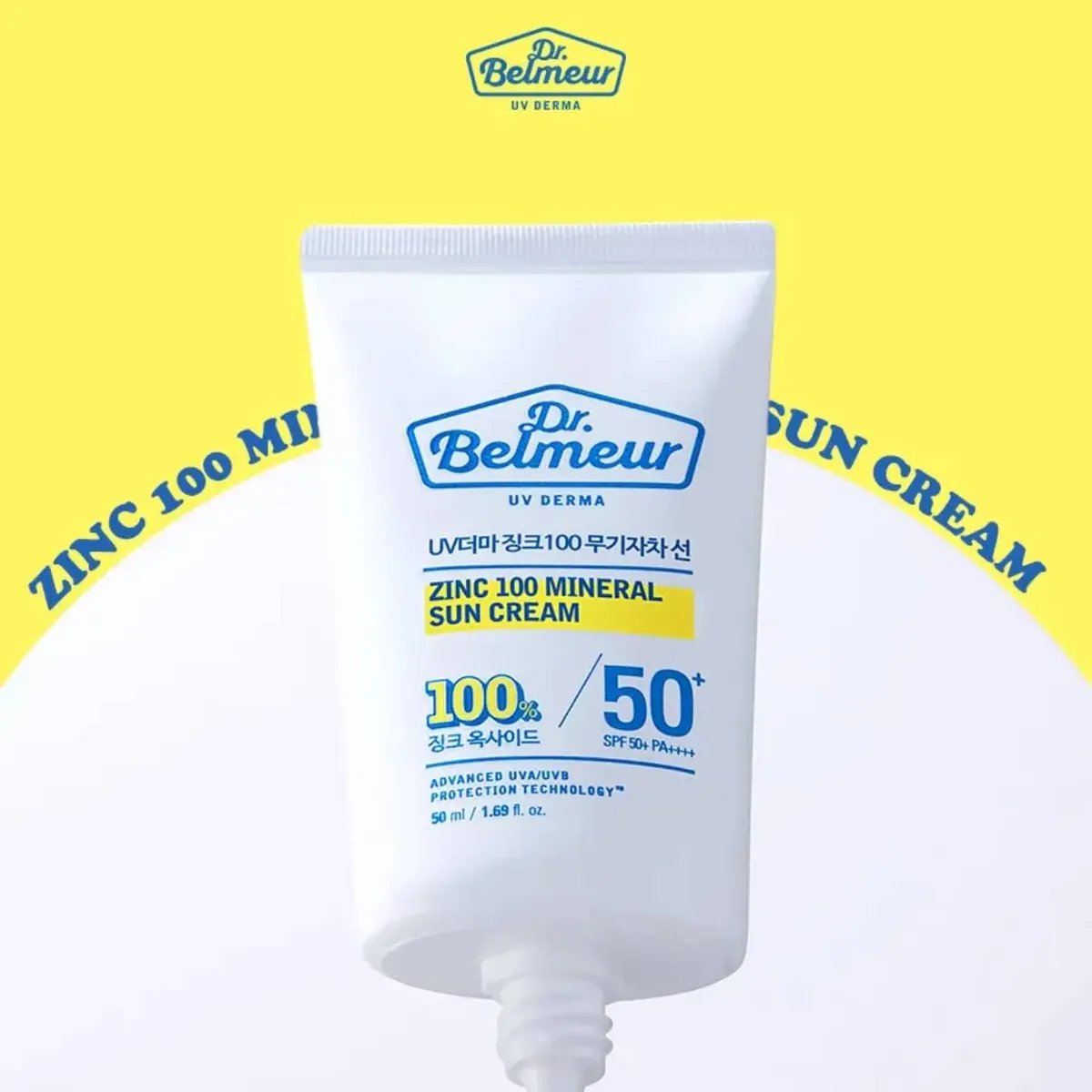 Kem Chống Nắng Dr.Belmeur Bảo Vệ Làm Dịu Da Uv Derma Zinc 100 Mineral Sun Cream Spf 50+ Pa++++ 50ml