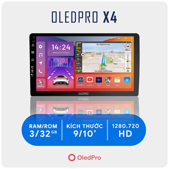 Màn Hình Android ô tô OledPro X4 New