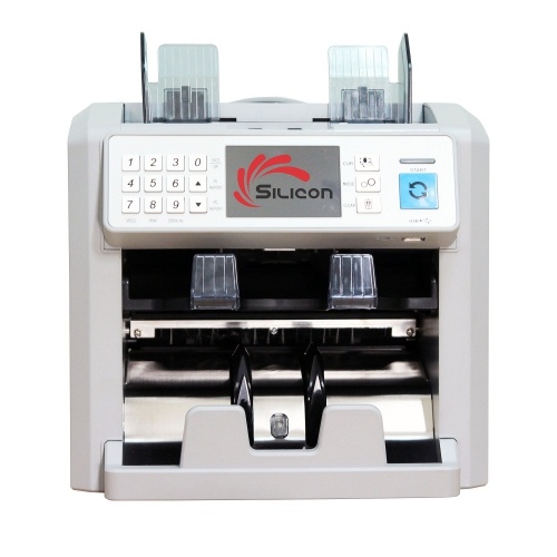 Máy đếm siêu giả và phân loại tiền 2 ngăn Silicon MC-8PLUS