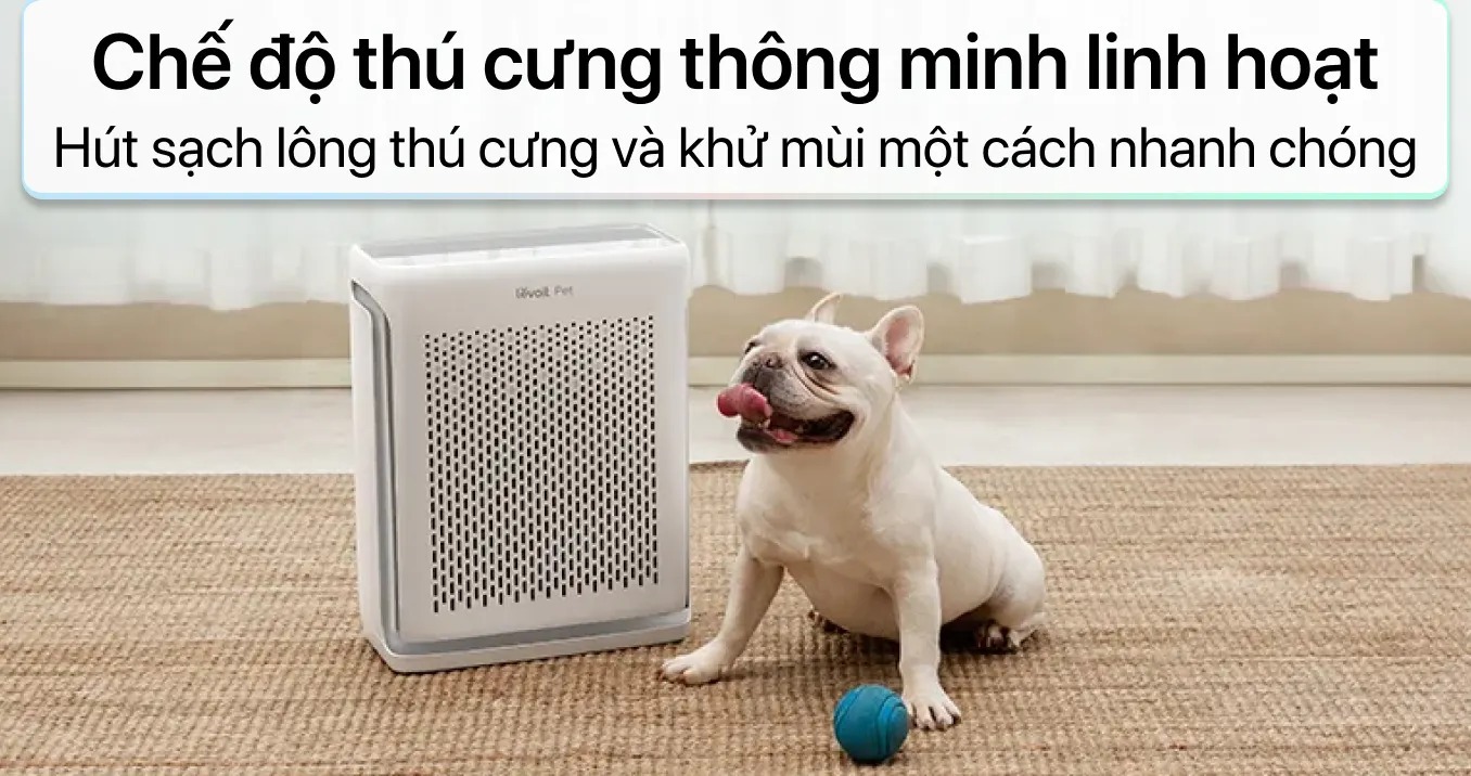 Máy lọc không khí chống dị ứng thú cưng Levoit Vital 100S