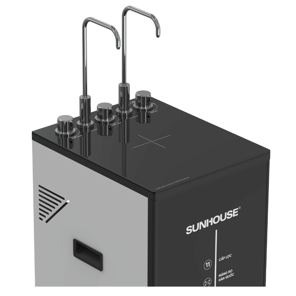 Máy Lọc Nước RO Nóng Nguội Lạnh Hydrogen Sunhouse UltraPURE 11 Lõi SHA76226L