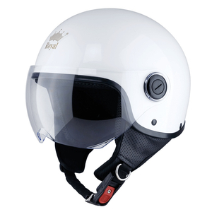 Mũ bảo hiểm 3/4 đầu Royal M125K Trắng Bóng