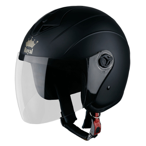 Mũ bảo hiểm 3/4 đầu Royal M269 Đen Mờ