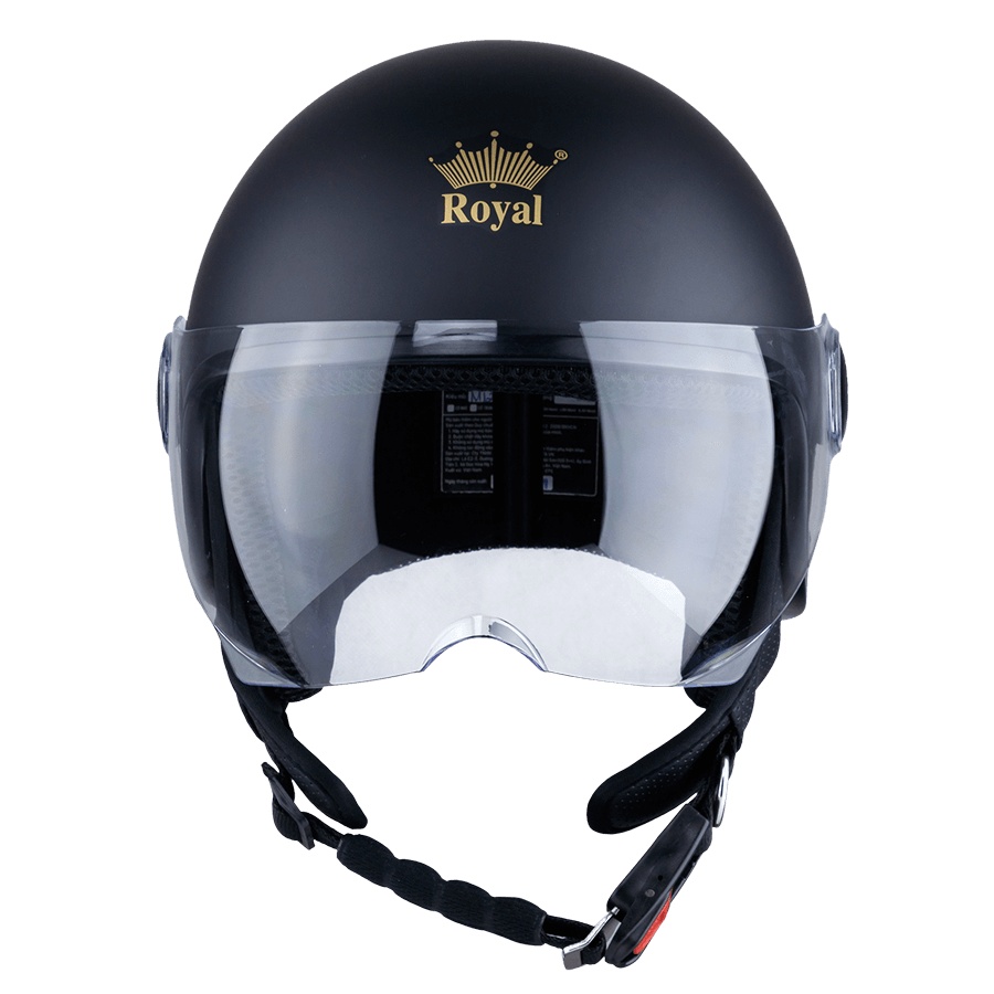 Mũ bảo hiểm 3/4 đầu Royal M125K Đen Mờ