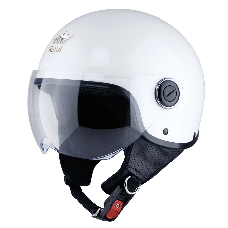 Mũ bảo hiểm 3/4 đầu Royal M125K Trắng Bóng