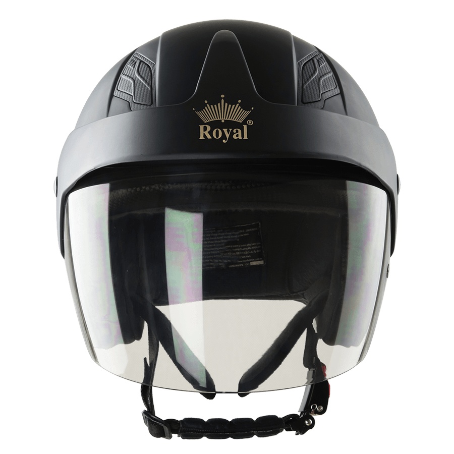 Mũ bảo hiểm 3/4 đầu Royal M134C Đen Mờ