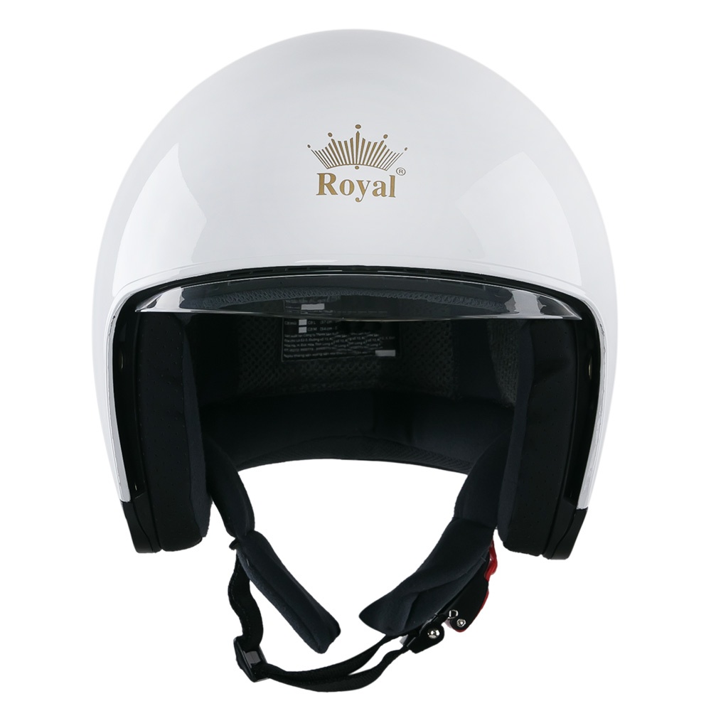 Mũ bảo hiểm 3/4 đầu Royal M139 Trắng bóng