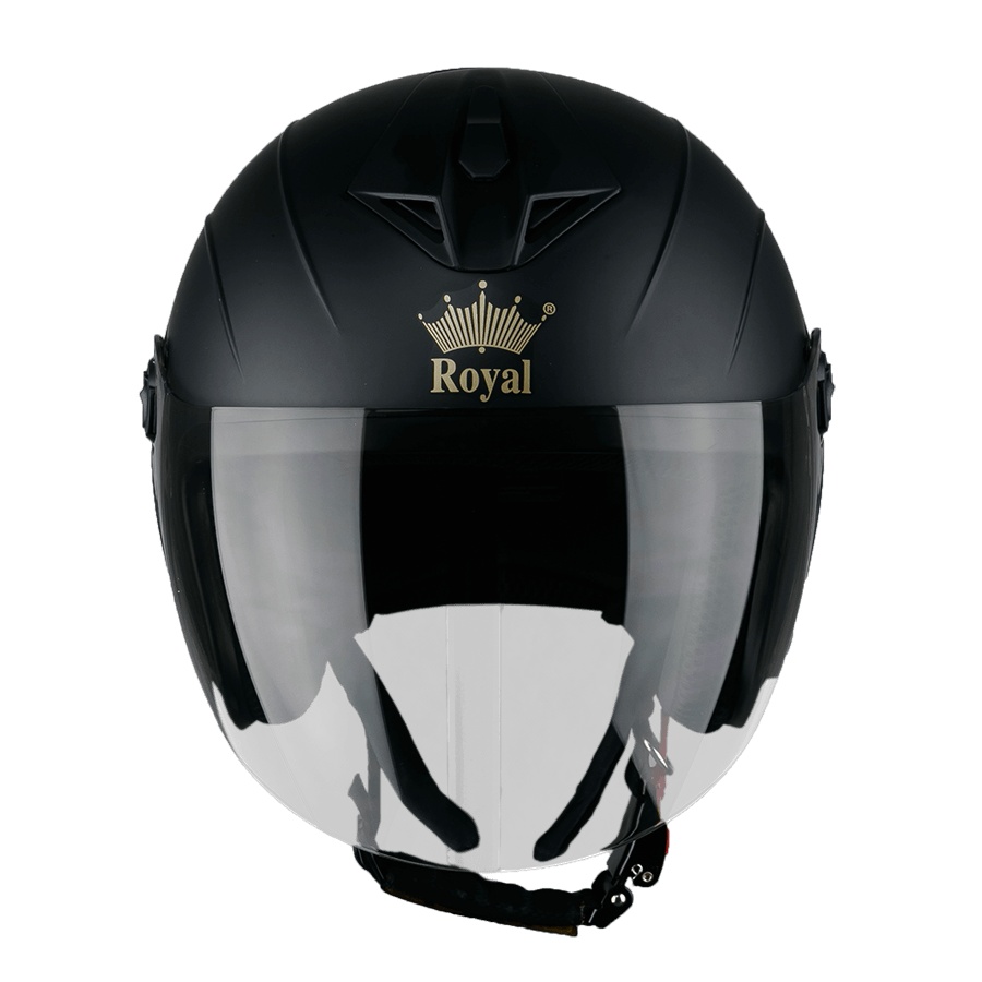 Mũ bảo hiểm 3/4 đầu Royal M269 Đen Mờ