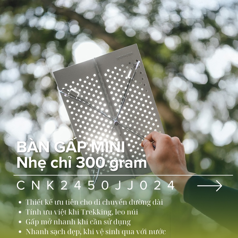 Naturehike CNK2450JJ024 - Mẫu bàn gấp gọn dành cho Trekker, nhà leo núi