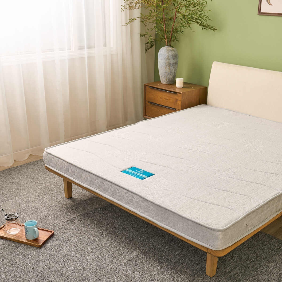 Nệm bông ép cao cấp Wonjun Pure Premium nâng đỡ vững chắc dày 12cm gấp 2