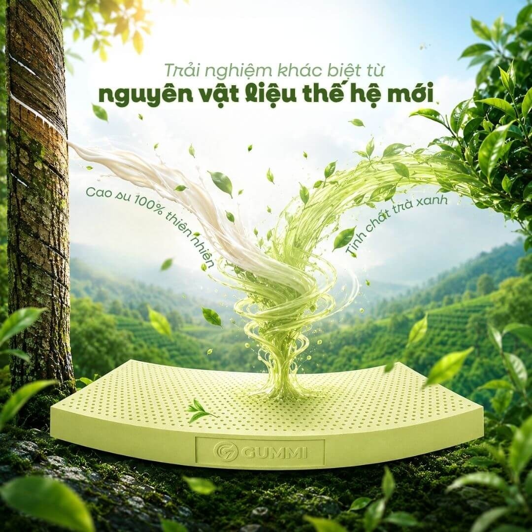 Nệm Gummi Signature – Công nghệ kép, nâng đỡ vượt trội, kháng khuẩn tối đa