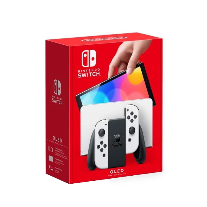 Nintendo Switch OLED model with White Joy‑Con – Chính Hãng