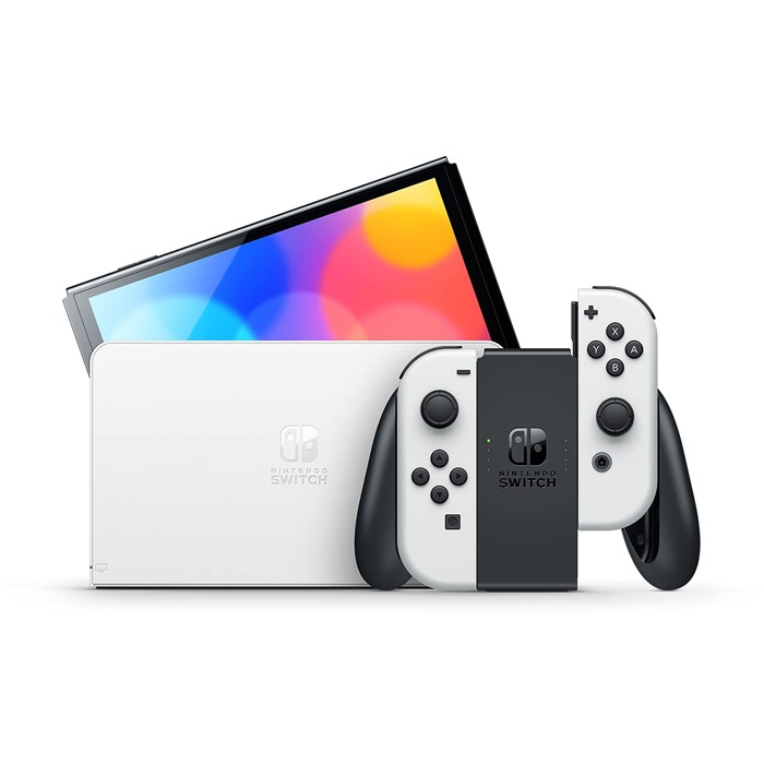 Nintendo Switch OLED model with White Joy‑Con – Chính Hãng