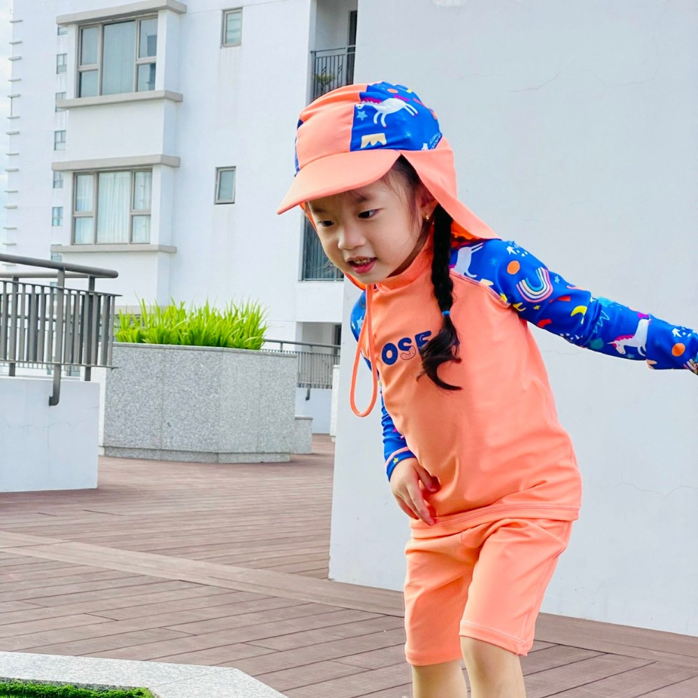 Nón đi biển chống nắng cho bé 15kg-35kg Cherry - Cherry Children Anti UV Hat