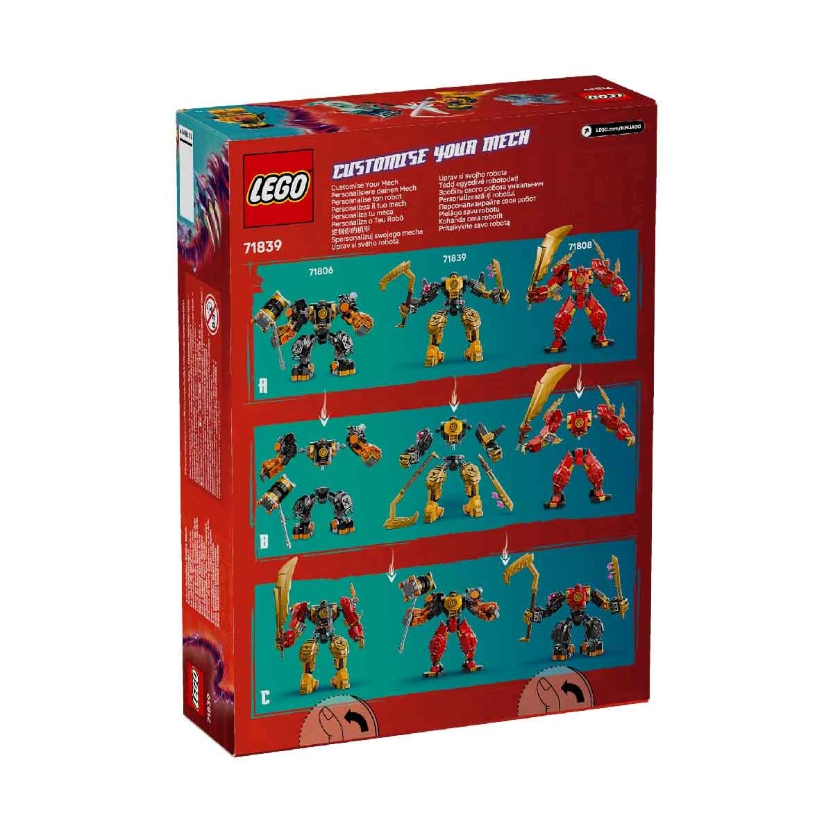 Đồ Chơi Lắp Ráp Chiến Giáp Spinjitzu Của Arin LEGO NINJAGO 71839