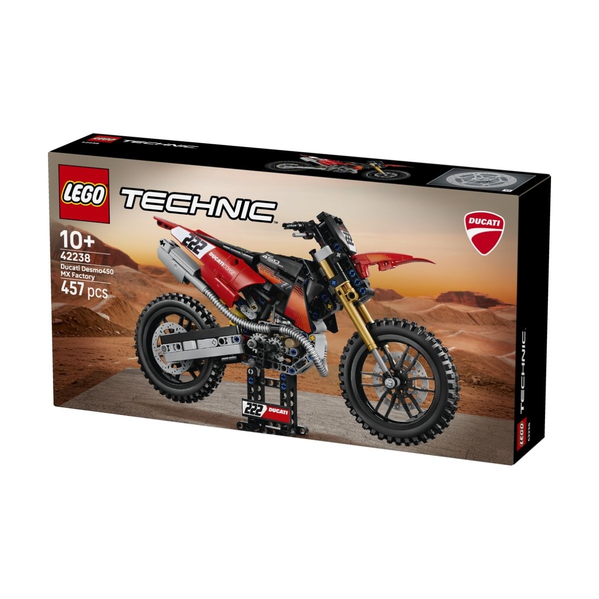 Đồ Chơi Lắp Ráp Mô Tô Ducati Desmo450 MX Factory LEGO TECHNIC 42238 (457 Chi Tiết)
