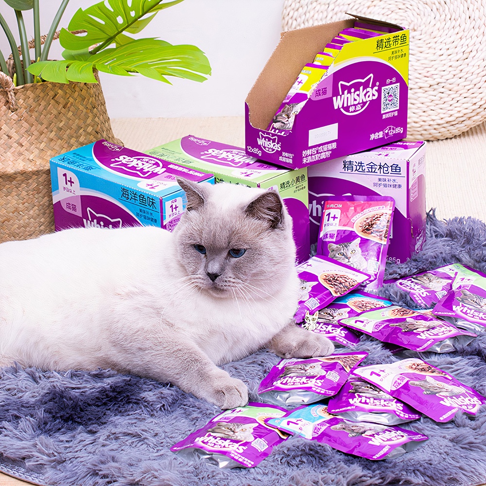 Pate cho mèo vị nước sốt cá ngừ WHISKAS Tuna Flavour Sauce