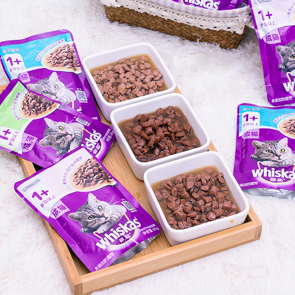 Pate cho mèo vị nước sốt cá ngừ WHISKAS Tuna Flavour Sauce