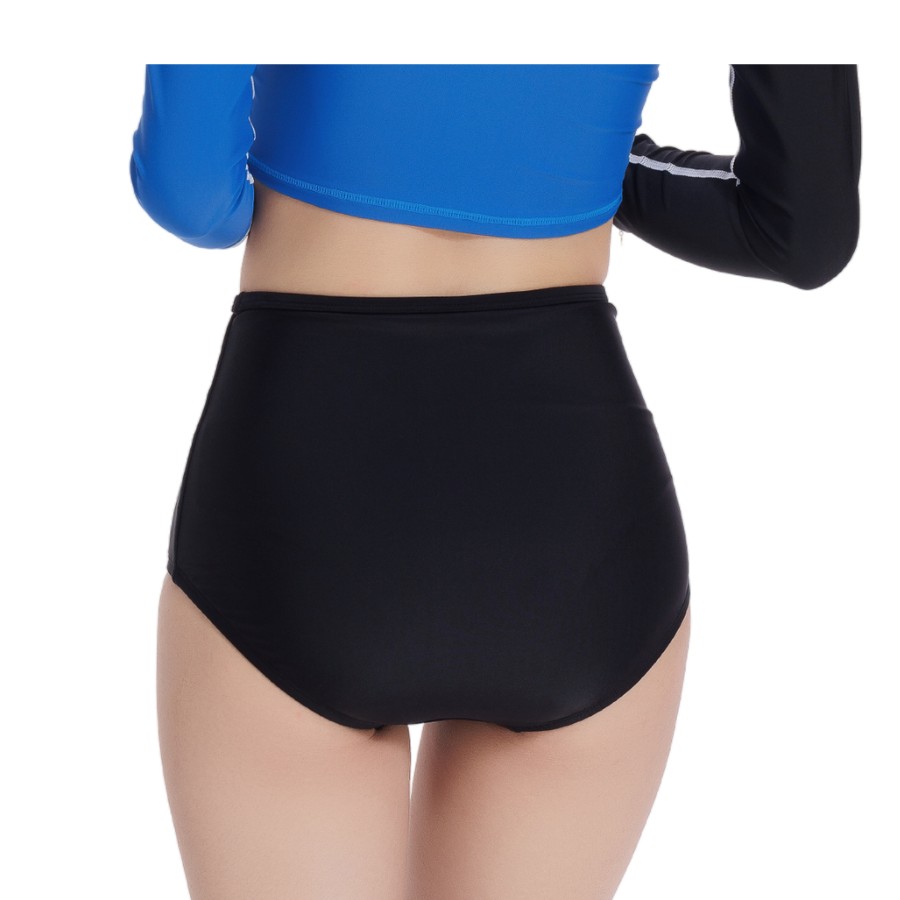 Quần bơi lưng cao OSEA - Đen - Black High Waist Bottom