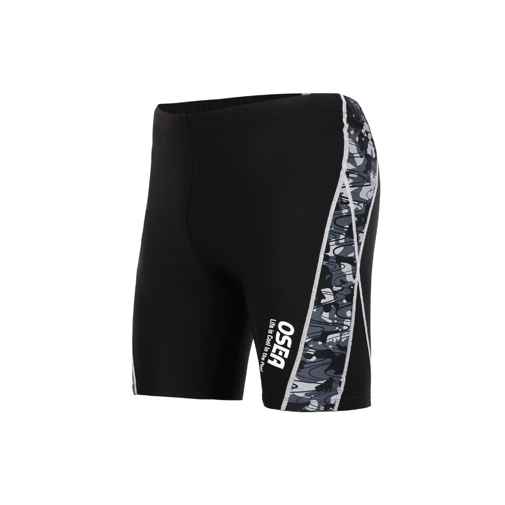 Quần bơi nam dáng dài - Black Camouflage Jammers for Male