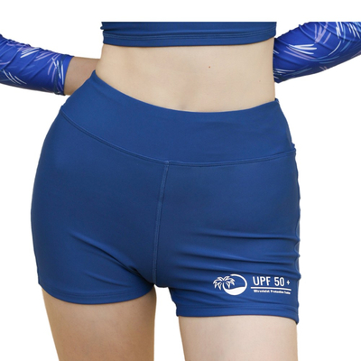 Quần bơi nữ lưng cao - Xanh - Essential Topaz Body Short