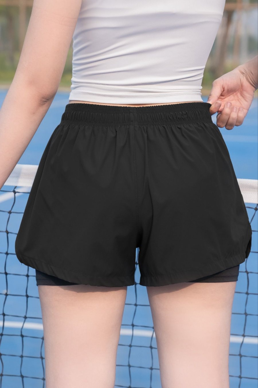 Quần short nữ 2 lớp Tech Woven Elevated