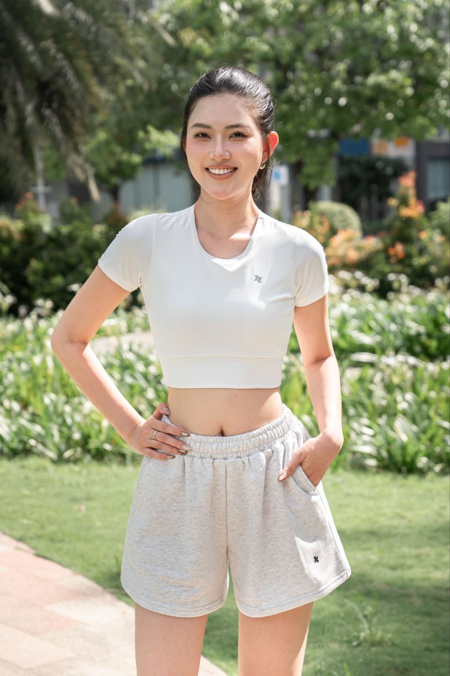 Quần short nữ cao cấp Reeta form rộng - A259