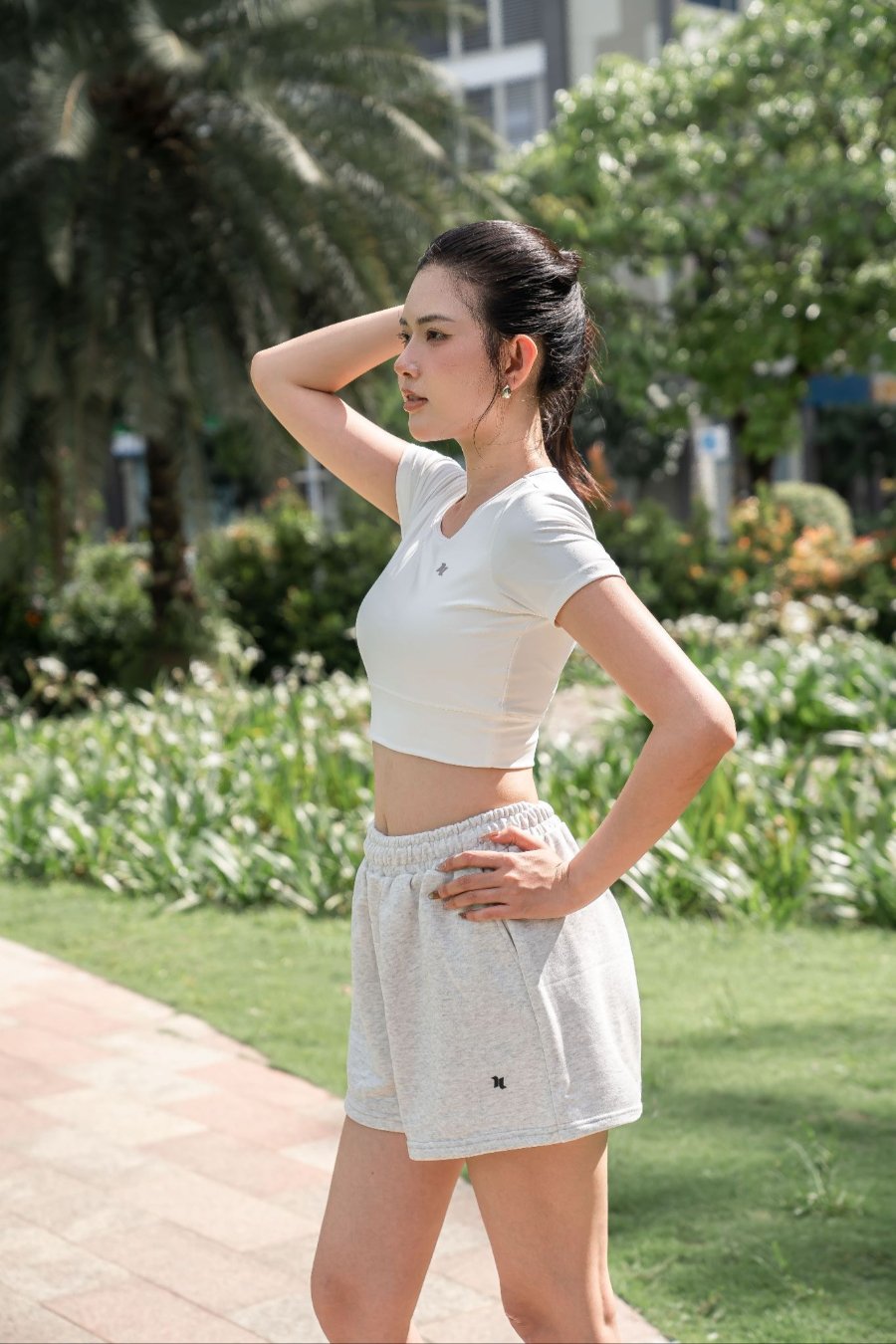 Quần short nữ cao cấp Reeta form rộng - A259