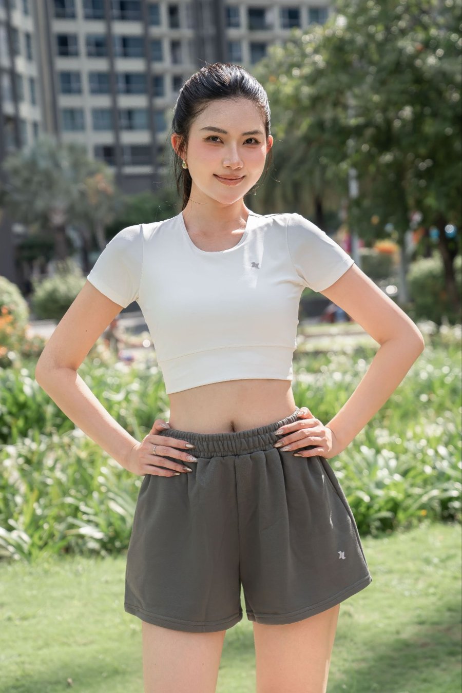 Quần short nữ cao cấp Reeta form rộng - A259