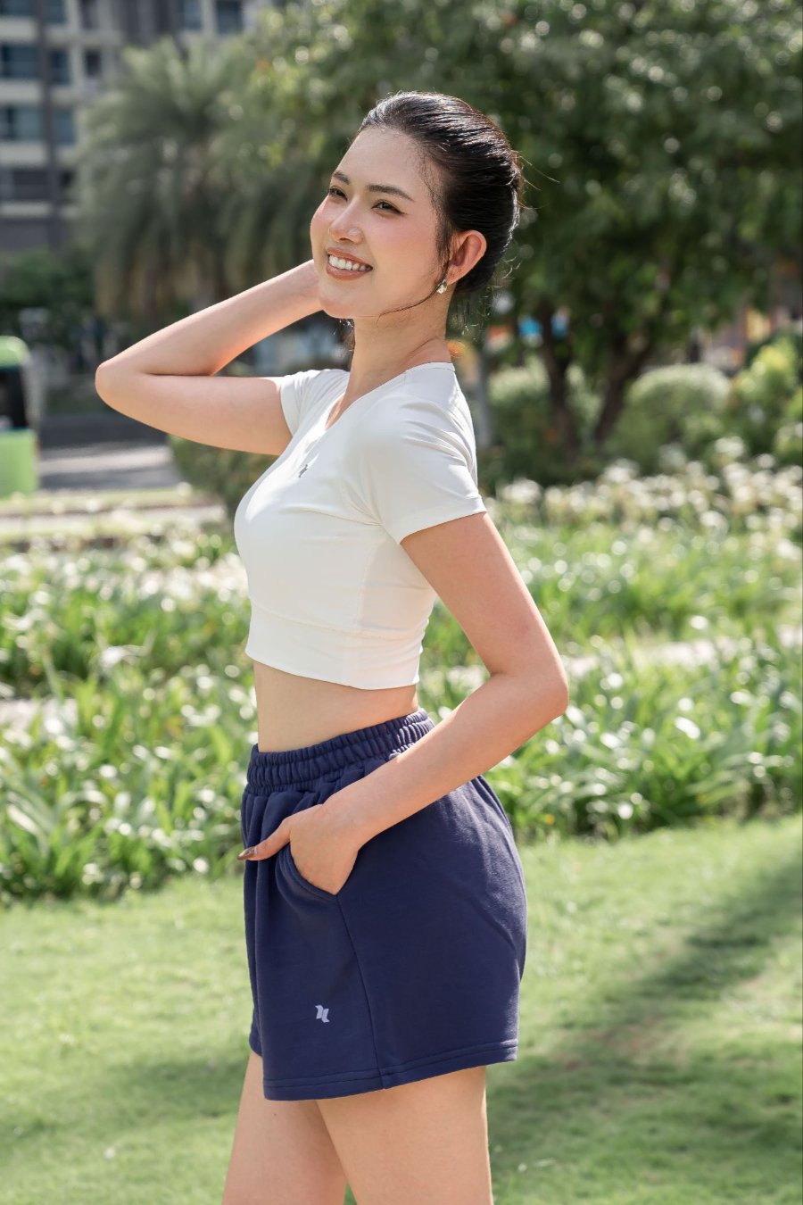 Quần short nữ cao cấp Reeta form rộng - A259