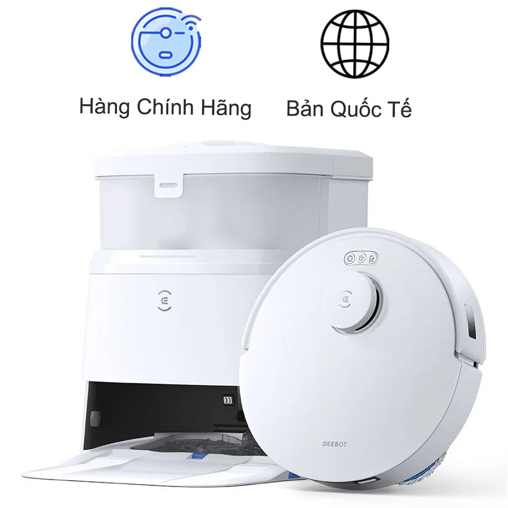 Robot Hút Bụi Thông Minh Ecovacs T30e Pro Omni Màu Trắng