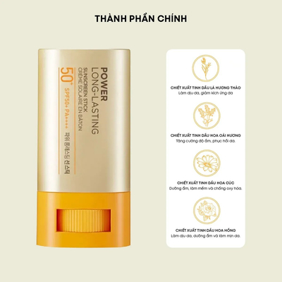 Sáp Chống Nắng Power Long-Lasting Sunscreen Stick Spf50+ Pa++++ (18g)